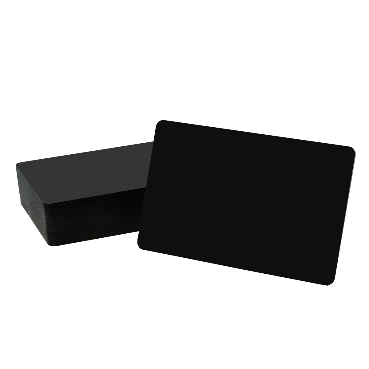 Preisschildkarten schwarz, matt/glänzend, 0.5mm