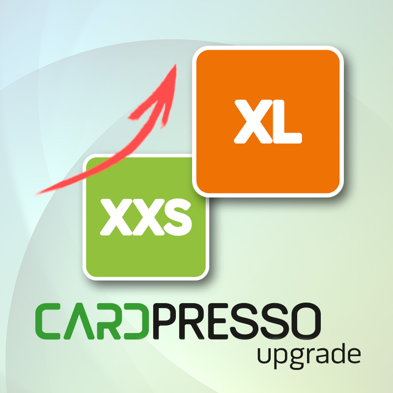cardPresso Upgrade XXS auf XL