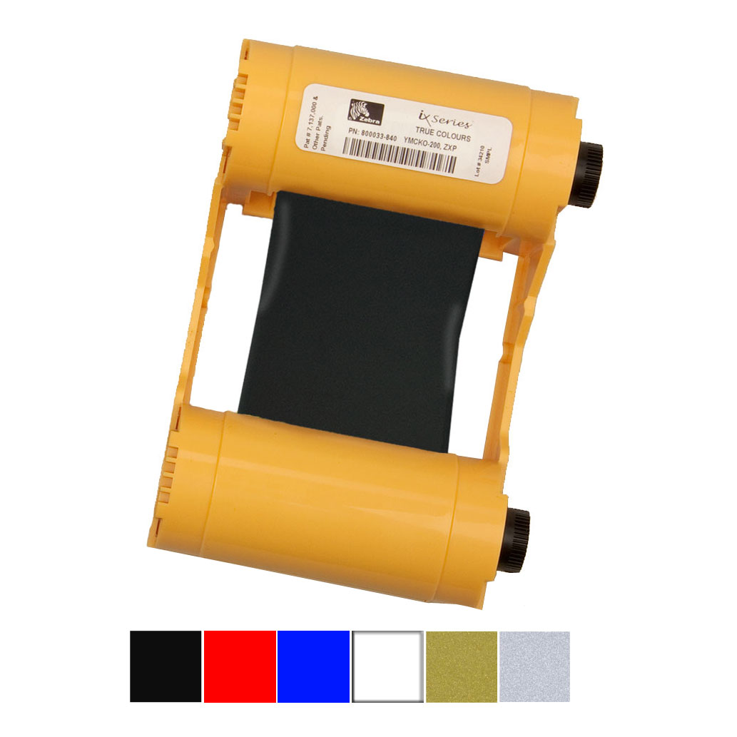 Monochromes Farbband, verschiedene Farben, für ZXP Series 3 