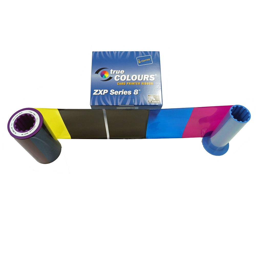 4-Farb Folie mit zweiter Schwarz-Zone (YMCKK) für Zebra ZXP Series 8/9