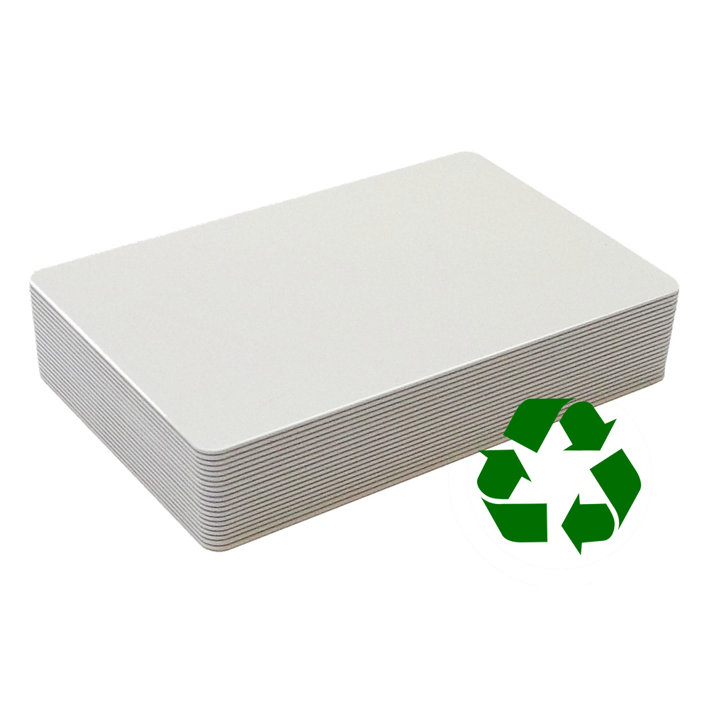 Blanko Plastikkarten aus Recycling PVC